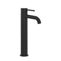 GESSI 316 Смеситель для раковины на 1 отверстие, высокий h=305мм, без донного клапана, излив 123мм, цвет: Black XL