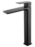 Смеситель для раковины высокий WONZON & WOGHAND DIAMOND, Черный матовый (WW-88239011-MB)