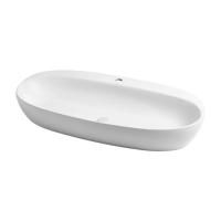 AZZURRA ELEGANCE CIRCLE раковина накладная 90х44см с 1 отв. под смеситель , цвет белый