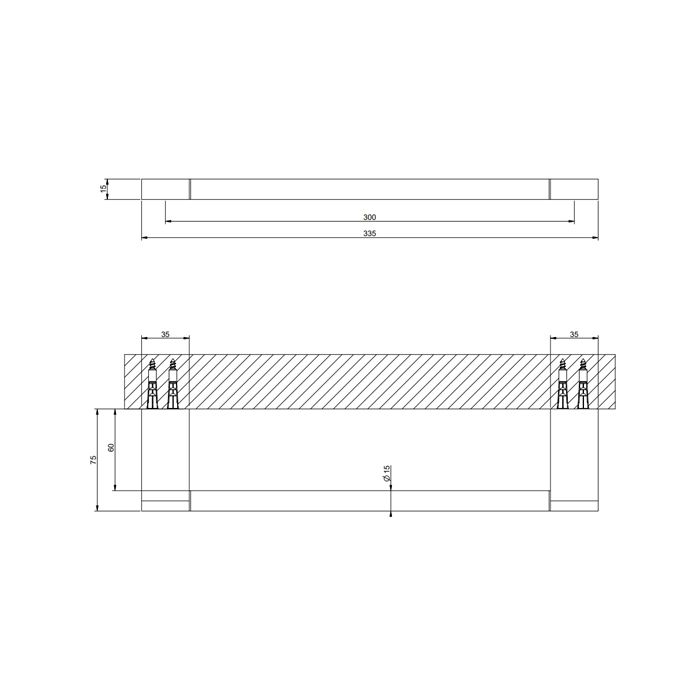 GESSI Origini Полотенцедержатель, 30 см, цвет Finox Brushed Nickel GESSI Origini Полотенцедержатель, 30 см, цвет Finox Brushed Nickel