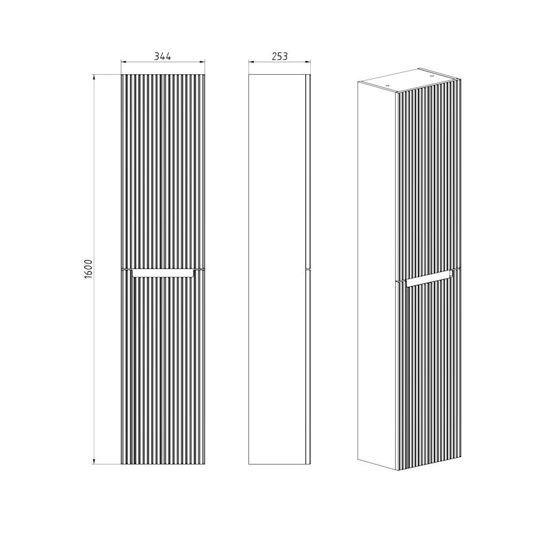 Пенал Dreja Euphoria 35 см, белый, артикул 99.2024