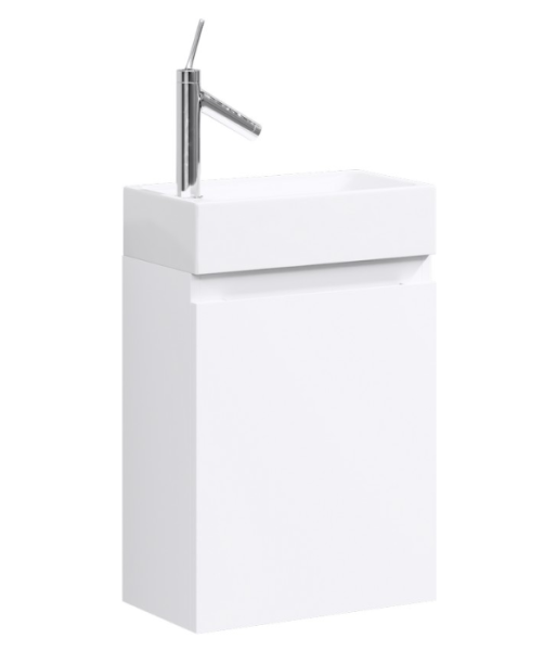 "Леон-МР" тумба под умывальник подвесная, цвет белый Ln-MP.01.04/W, ТМ «AQWELLA»