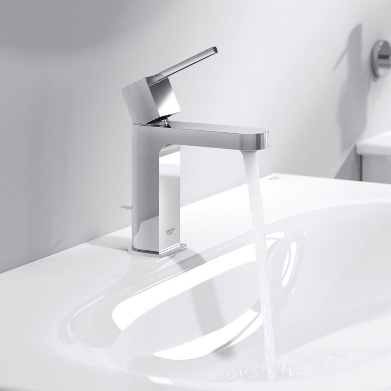 Смеситель однорычажный для раковины GROHE Plus, со сливным гарнитуром, S-Size (32612003)