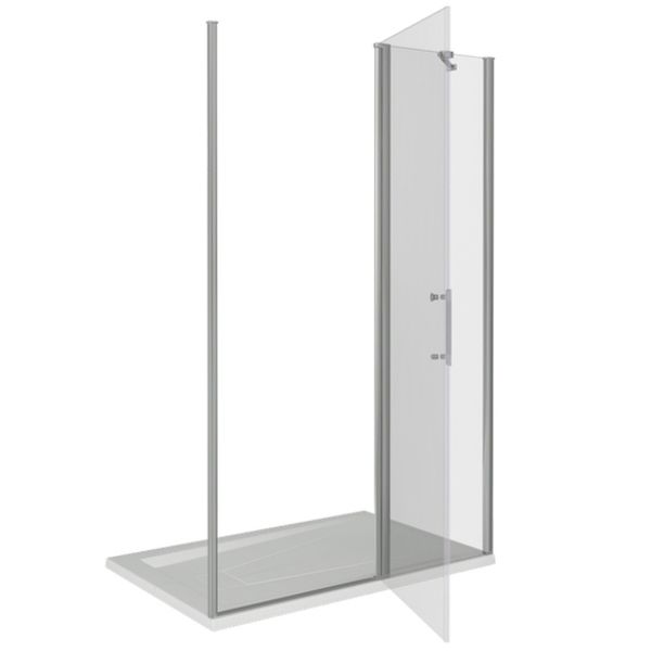 Душевая дверь в нишу Good Door Mokka WTW-130-C-WE 130 профиль Алюминий белый стекло прозрачное Душевая дверь в нишу Good Door Mokka WTW-130-C-WE 130 профиль Алюминий белый стекло прозрачное