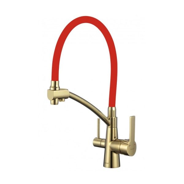 Смеситель для кухни с подключением к фильтру Savol S-L1805B-03, золото