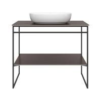 Металлическая структура PLAZA Next напольная 100, черная матовая