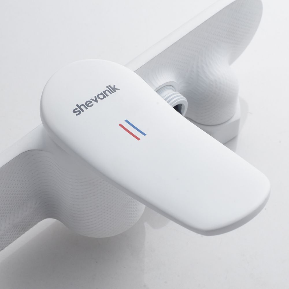Смеситель для душа Shevanik S4716C, белый