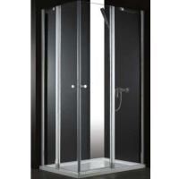 Душевой уголок Cezares ELENA-W-AH-2-120/100-P-Cr-R профиль Хром стекло рифленое