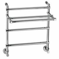 Полотенцесушитель, Margaroli, Sole, водяной, 455, ширина, мм-535, высота, мм-602.5, межосевое расстояние-470, мощность, Вт-199, цвет-хром, с полкой