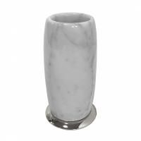 3SC Elegance MARMO Стакан настольный, цвет: мрамор bianco carrara/хром 3SC Elegance MARMO Стакан настольный, цвет: мрамор bianco carrara/хром