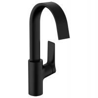 Смеситель для раковины, Hansgrohe, Vivenis, тип открывания воды-однорычажный, отверстия для монтажа-1, высота, мм-300, вынос излива, мм-139, тип излива-поворотный, цвет-черный матовый Смеситель для раковины, Hansgrohe, Vivenis, тип открывания воды-однорычажный, отверстия для монтажа-1, высота, мм-300, вынос излива, мм-139, тип излива-поворотный, цвет-черный матовый