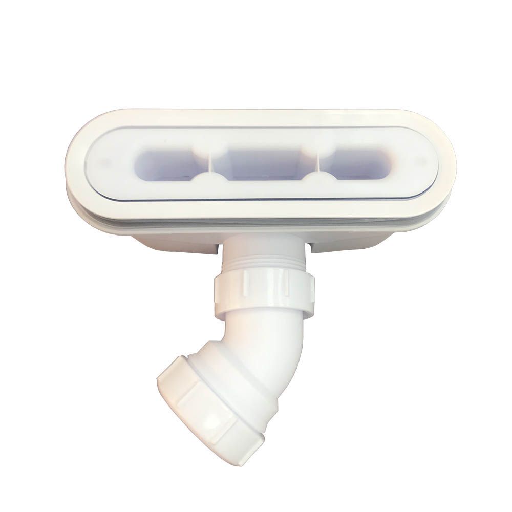 Сифон для поддона S-010, ABS-пластик, белый