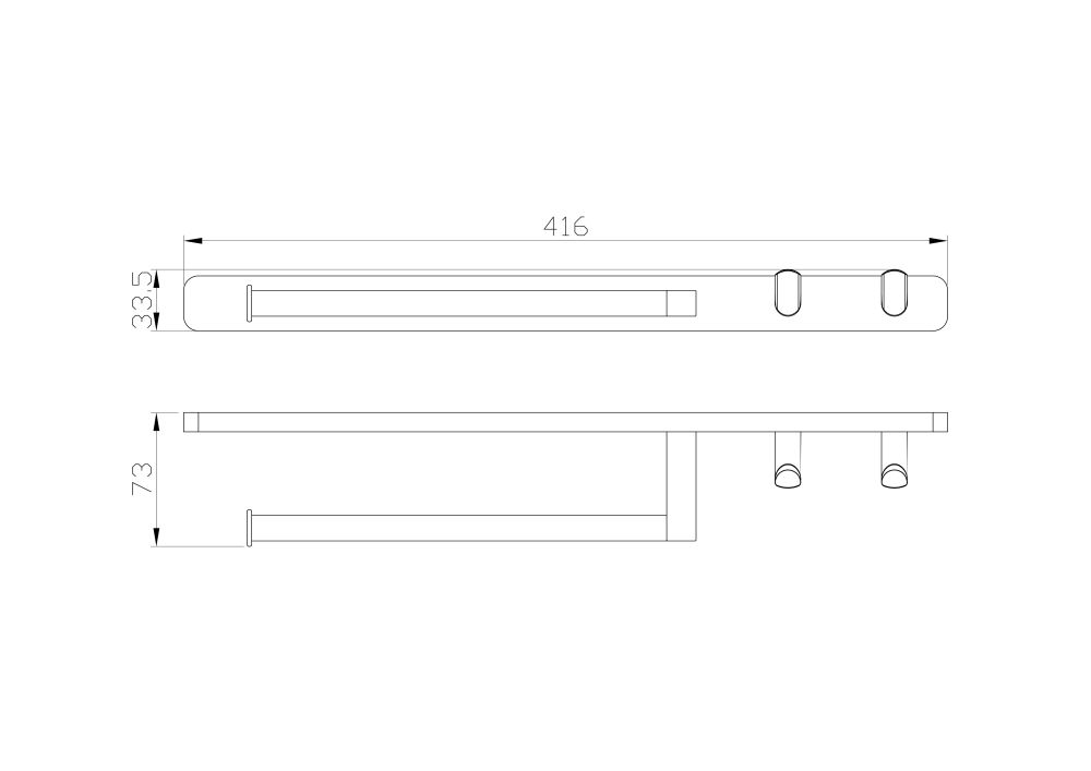 Кольцо для полотенец с 2 крючками WONZON & WOGHAND GRAFFITY, Брашированный никель (WW-9361-BN)