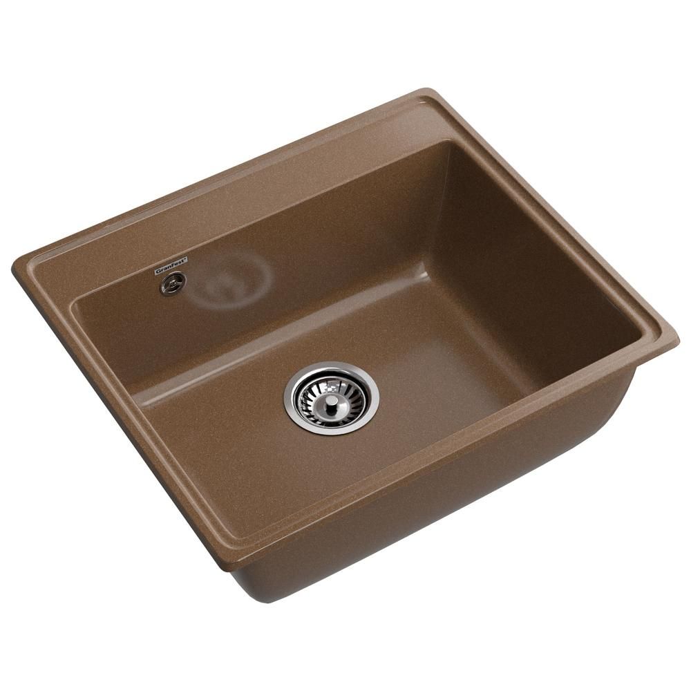 Кухонная мойка GranFest VERTEX 580, терракот, артикул V-580 терракот