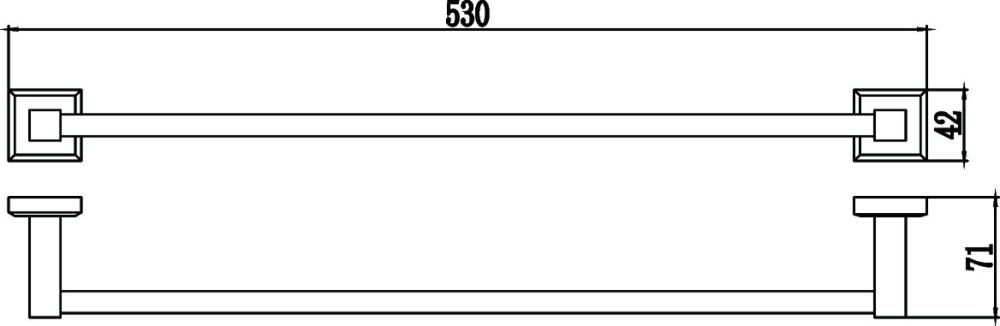 Полотенцедержатель Savol S-509524, хром, артикул S-509524