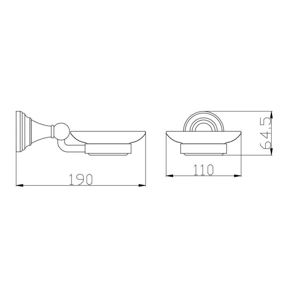 Мыльница Rav Slezak MORAVA MKA0300Z, золото, артикул MKA0300Z