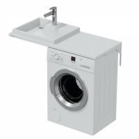 Раковина над стиральной машиной "Юпитер 1100*500"  левый, ш/гл без кронштейнов