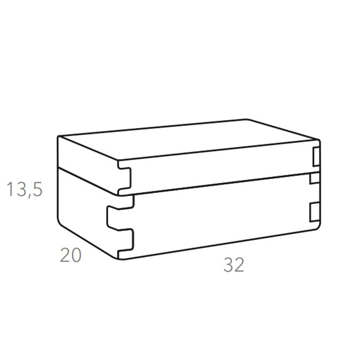 Colombo Adj Коробка Snob, 32x20H13,5 см, цвет: серый/черный Colombo Adj Коробка Snob, 32x20H13,5 см, цвет: серый/черный