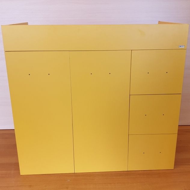 Тумба под раковину Misty Стиль 90 Желтая