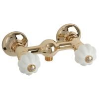 OLIVIA Смеситель для душа внешний, выход М1/2", бел./золото