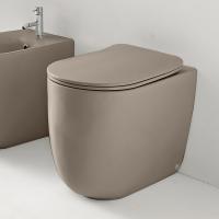 Kerasan Nolita Унитаз безободковый пристенный 55х35 см, с креплениями WB5N, цвет Nocciola mat (см. арт. 531981)