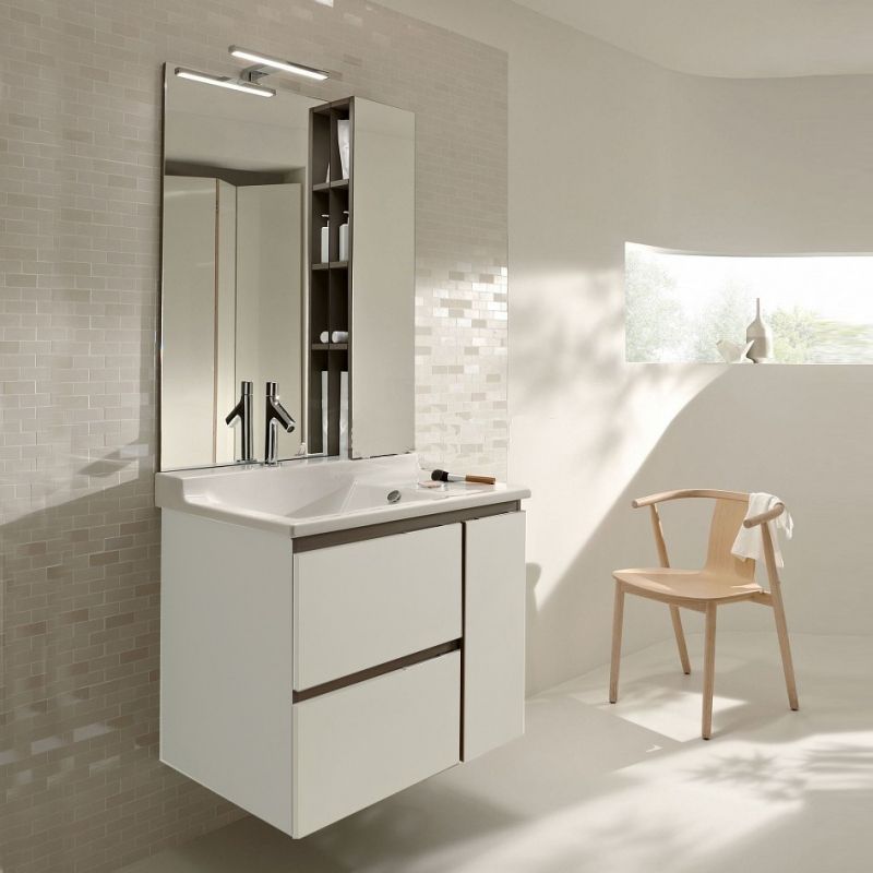 Тумба под раковину Jacob Delafon Soprano 76 EB1330-N18 подвесная Белая, артикул EB1330-N18