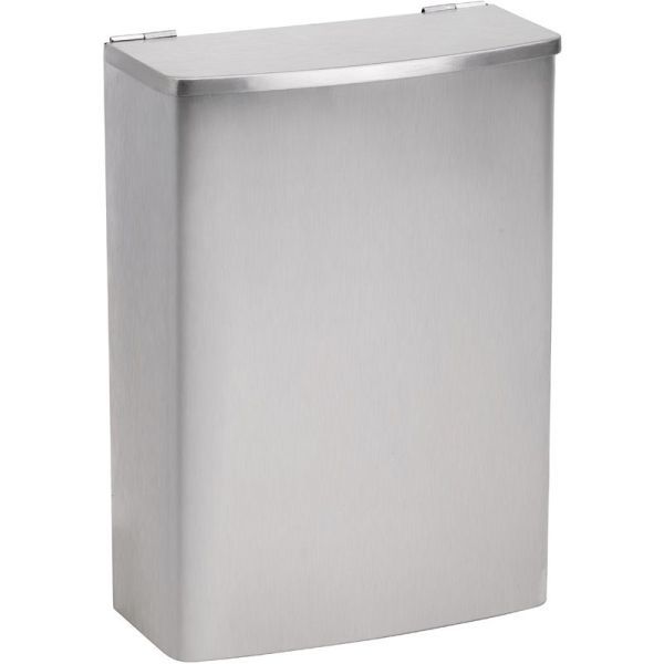 Настенная мусорная козина 3л, нержавейка мат