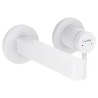 Смеситель для раковины, Hansgrohe, Finoris, тип открывания воды-однорычажный, тип регулирования воды-керамический картридж, монтаж-настенный встраиваемый, отверстия для монтажа-2, вынос излива, мм-165, внутренняя часть-необходимо заказать, цвет-белый мато Смеситель для раковины, Hansgrohe, Finoris, тип открывания воды-однорычажный, тип регулирования воды-керамический картридж, монтаж-настенный встраиваемый, отверстия для монтажа-2, вынос излива, мм-165, внутренняя часть-необходимо заказать, цвет-белый мато