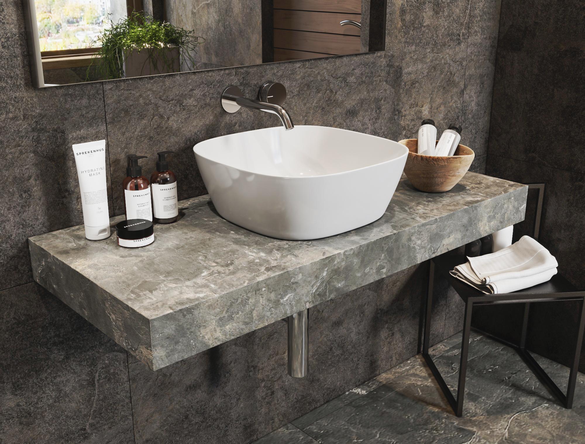 Раковина накладная Allen Brau Priority 40 белый глянец