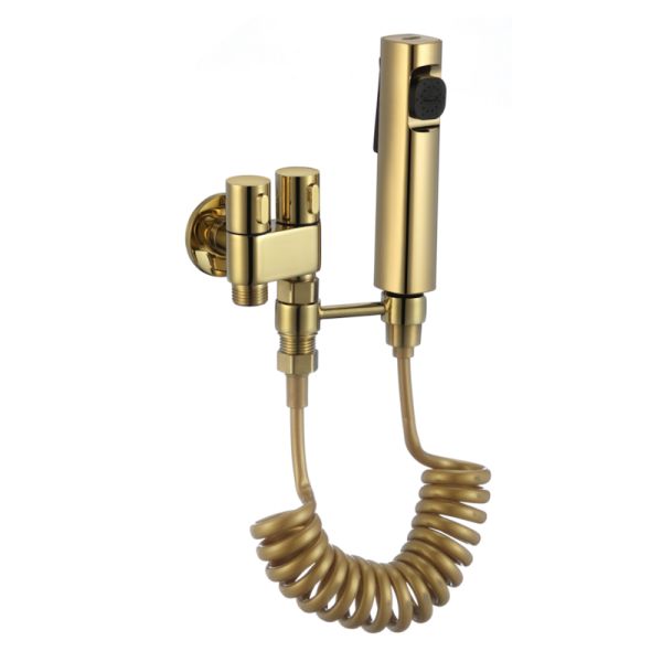 Гигиенический душ без смесителя Fmark FS-FXQ02B, золото