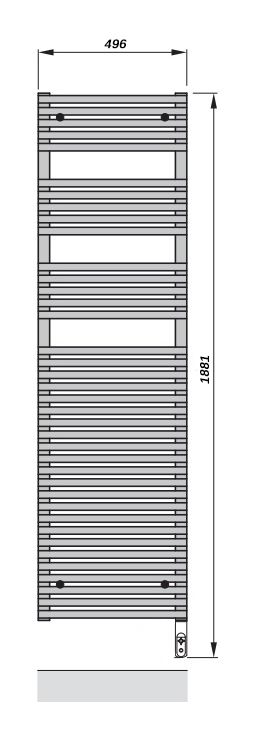 Электрический полотенцесушитель Zehnder Forma Spa LFE-180-050/DD Белый Электрический полотенцесушитель Zehnder Forma Spa LFE-180-050/DD Белый