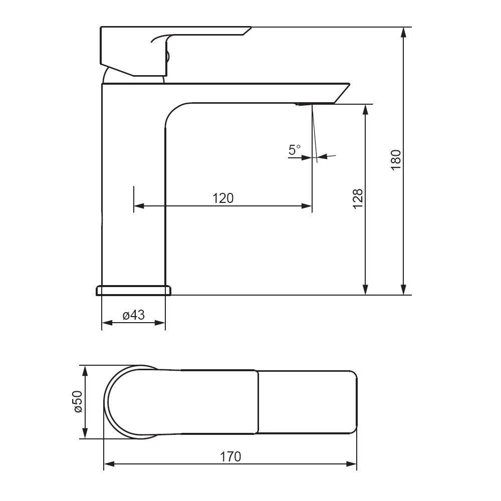 470210300 Apollo Cмеситель для умывальника, черный 470210300 Apollo Cмеситель для умывальника, черный