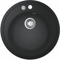 Мойка GROHE K200 с одной чашей, диаметр 510 мм, черный гранит (31656AP0) Мойка GROHE K200 с одной чашей, диаметр 510 мм, черный гранит (31656AP0)