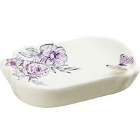 Мыльница Fora Butterfly FOR-BF036 Белая с декором