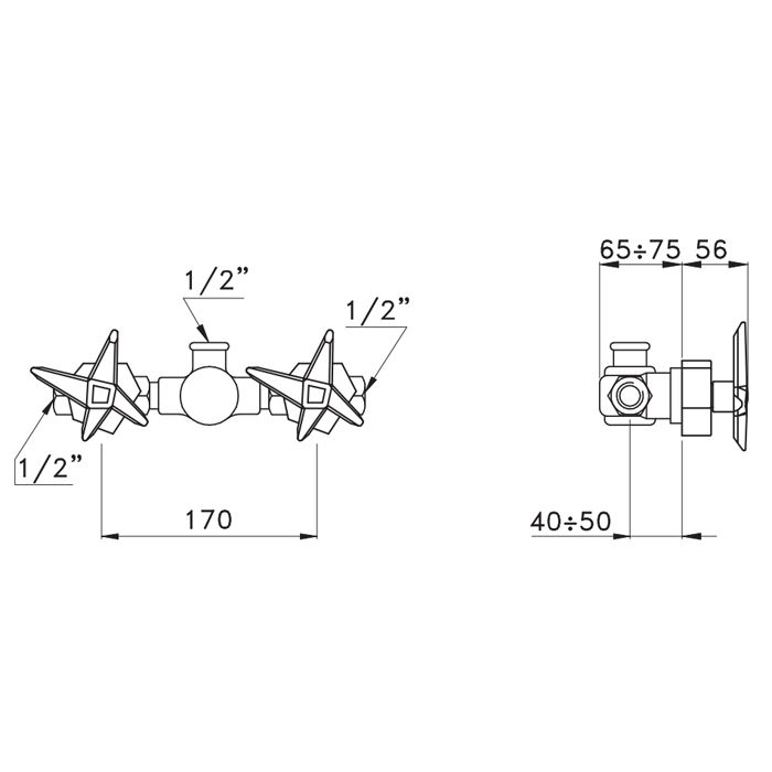 Stella Stella Встраиваемый смеситель для душа 3292 без переключателя, цвет: хром