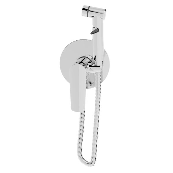 Гигиенический душ со смесителем встраиваемый ESKO SMHLG, хром