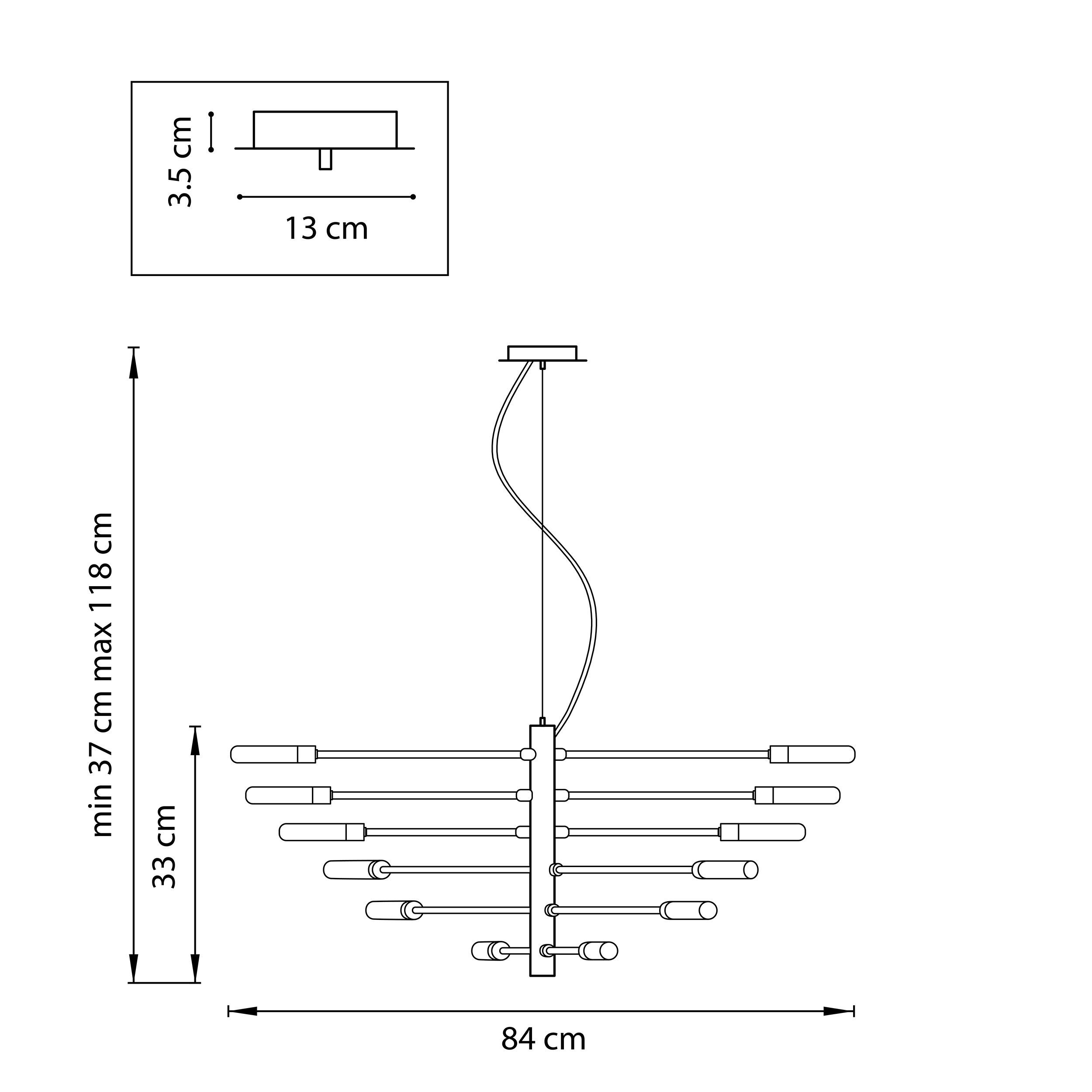Люстра подвесная Ragno Lightstar 733127