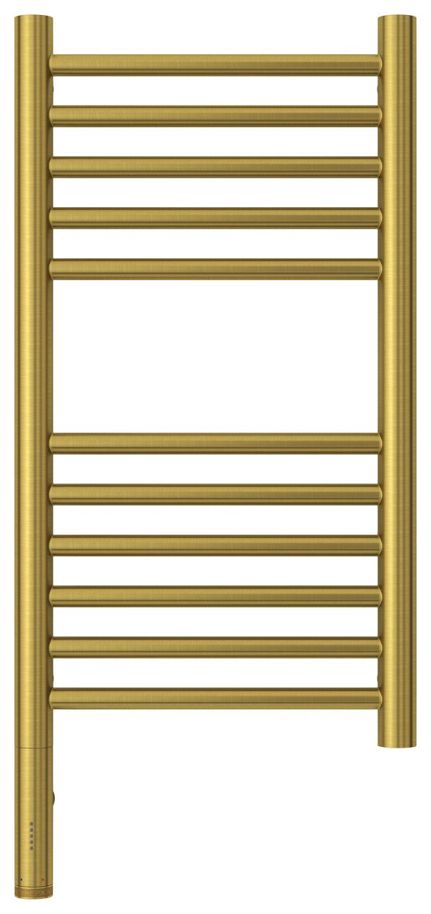 Полотенцесушитель электрический "БОГЕМА 3.0" прямая 600х300 / МЭМ левый (Состаренная латунь)