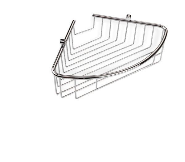 Stil Haus, решётка в ванную 1-уровневая угловая, высота 7 см, цвет хром