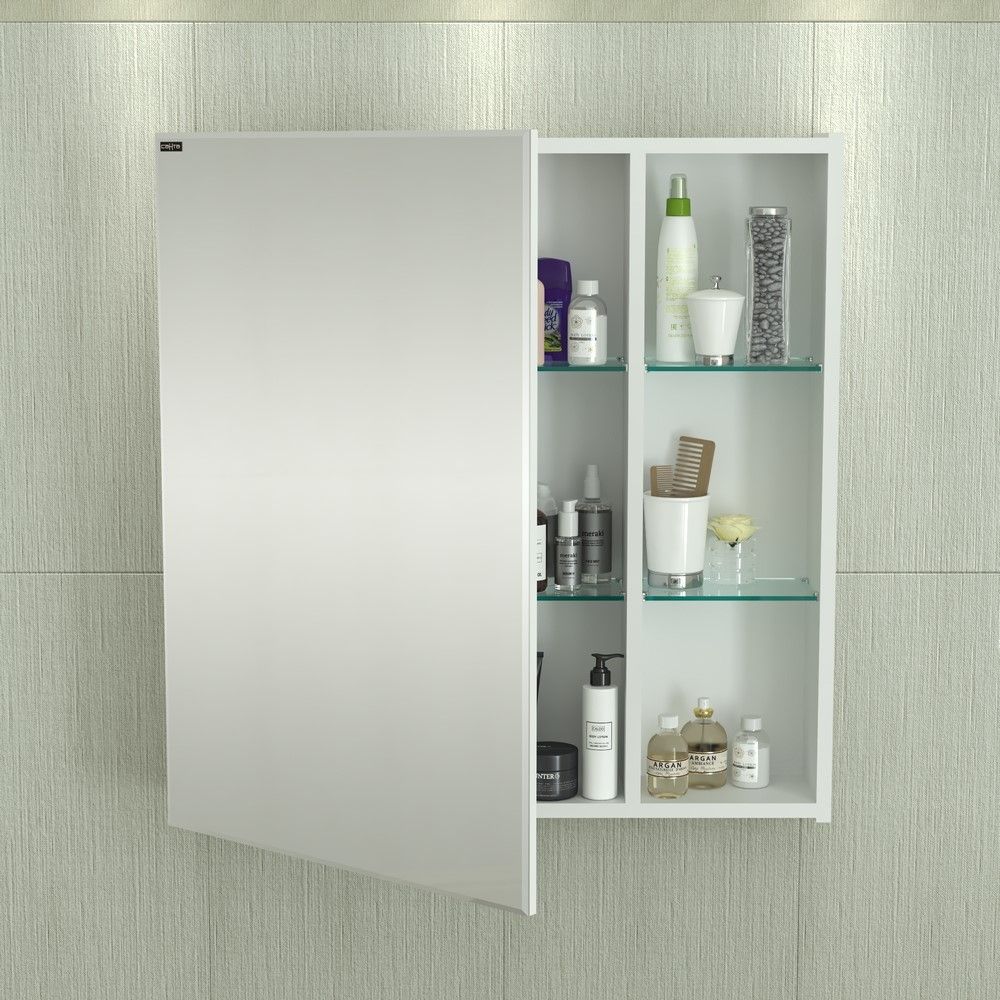 Универсальный зеркальный шкаф "Дублин 70" л/пр