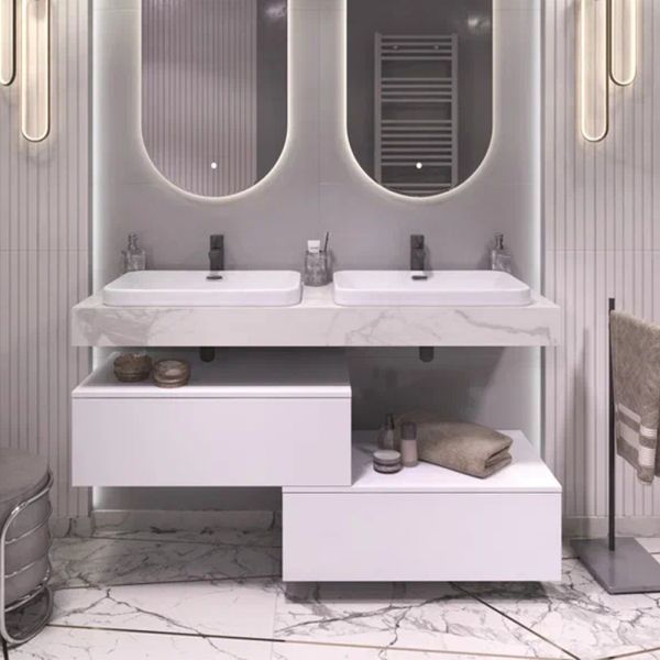 Тумба подвесная без столешницы Velvex Unit tp.UNI.80.1Y белый матовый, 80 см