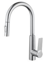 Смеситель для кухни с выдвижным изливом WONZON & WOGHAND, Хром (WW-A20782-CR)