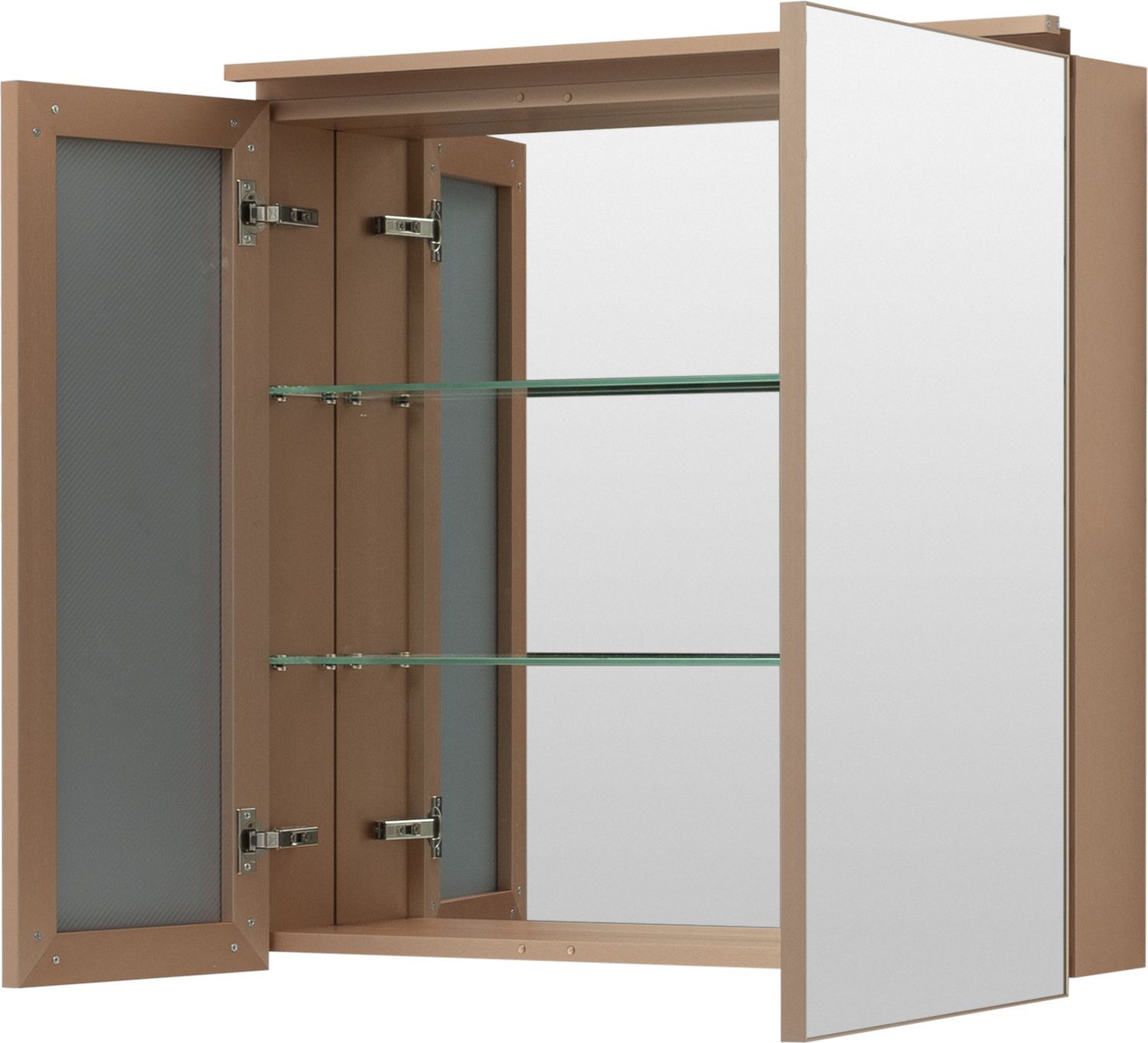 Зеркальный шкаф De Aqua Алюминиум 80 медь