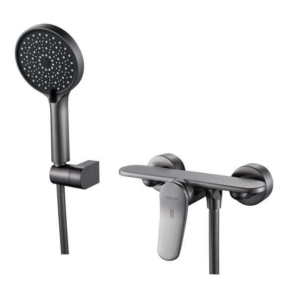 Смеситель для душа Shevanik S4716T, оружейная сталь