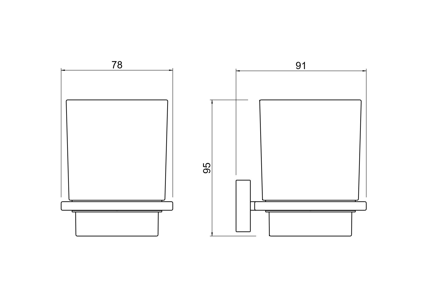 Стакан с держателем AQUATEK, матовый черный AQ4304MB ЛИБРА Стакан с держателем AQUATEK, матовый черный AQ4304MB ЛИБРА