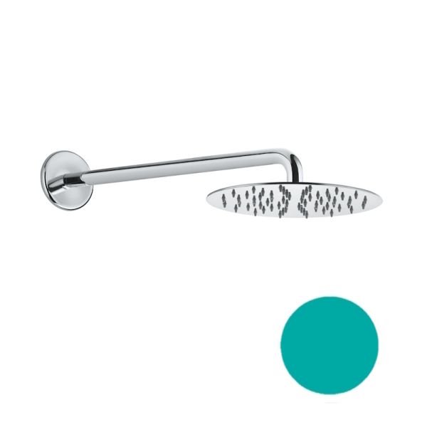 Верхний душ ультратонкий с кронштейном Fiore 30VG8630, нефритовый зеленый