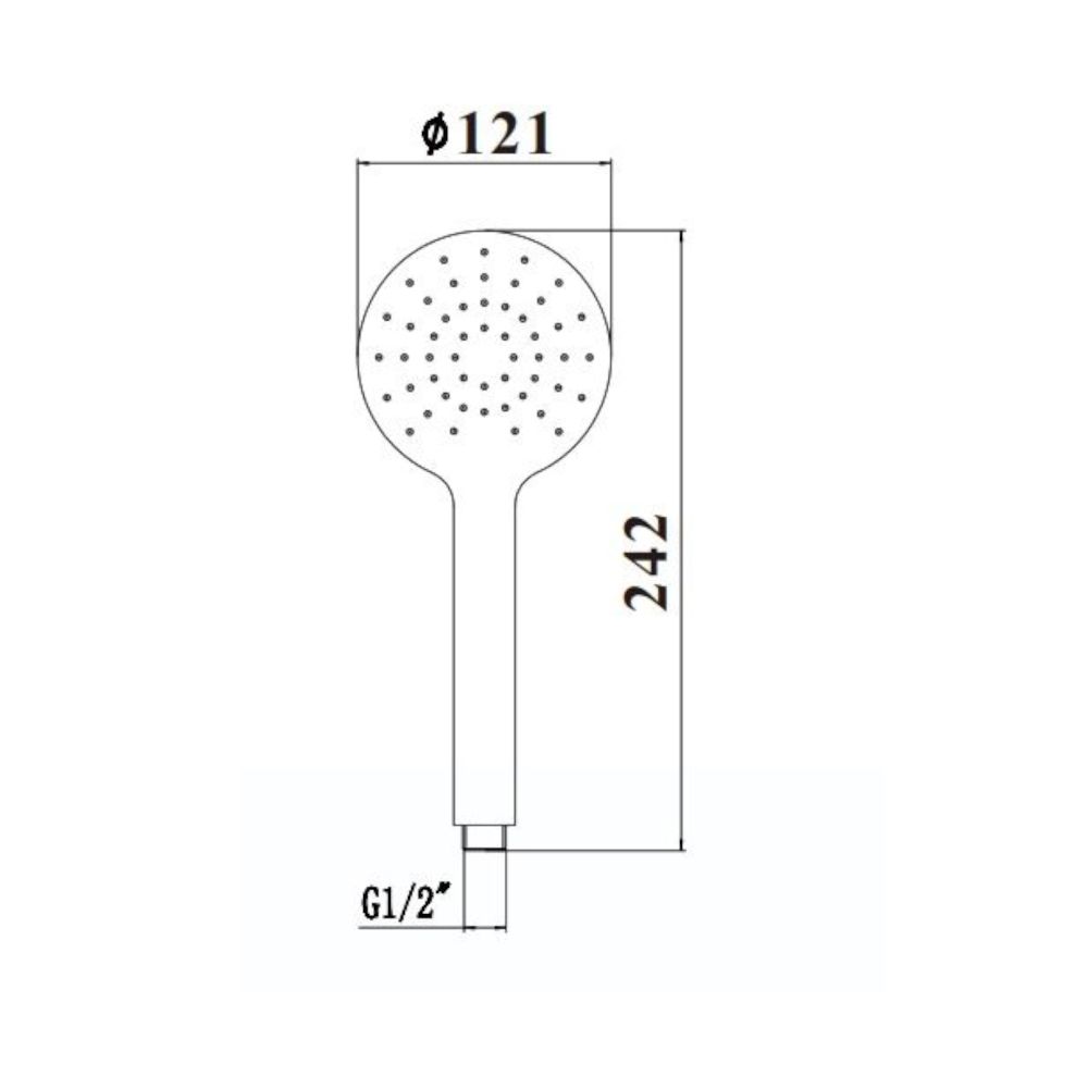 Душевая лейка Savol S-YSP02H, черный