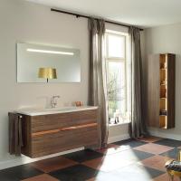 BURGBAD Orell База подвесная с умыв.из мин. литья 1230х500х640 мм.2 выдв ящика, вкл сифон, 1 отв под смеситель, цвет фрасс капучино F3170, ручка G0136