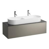 Тумба под раковину, Laufen, Sonar, ширина, мм-1175, глубина, мм-455, высота, мм-340, тип установки-подвесной, раковина-необходимо заказать, вырез под раковину-один в центре, монтаж раковины-накладной, столешница-в комплекте, материал столешницы-искуственн