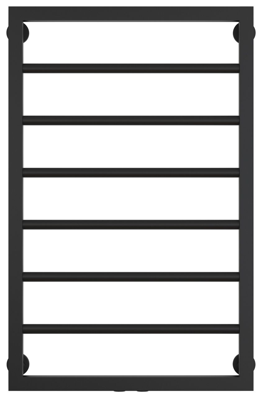 Полотенцесушитель водяной КАНЦЛЕР 800х500 (Матовый черный)